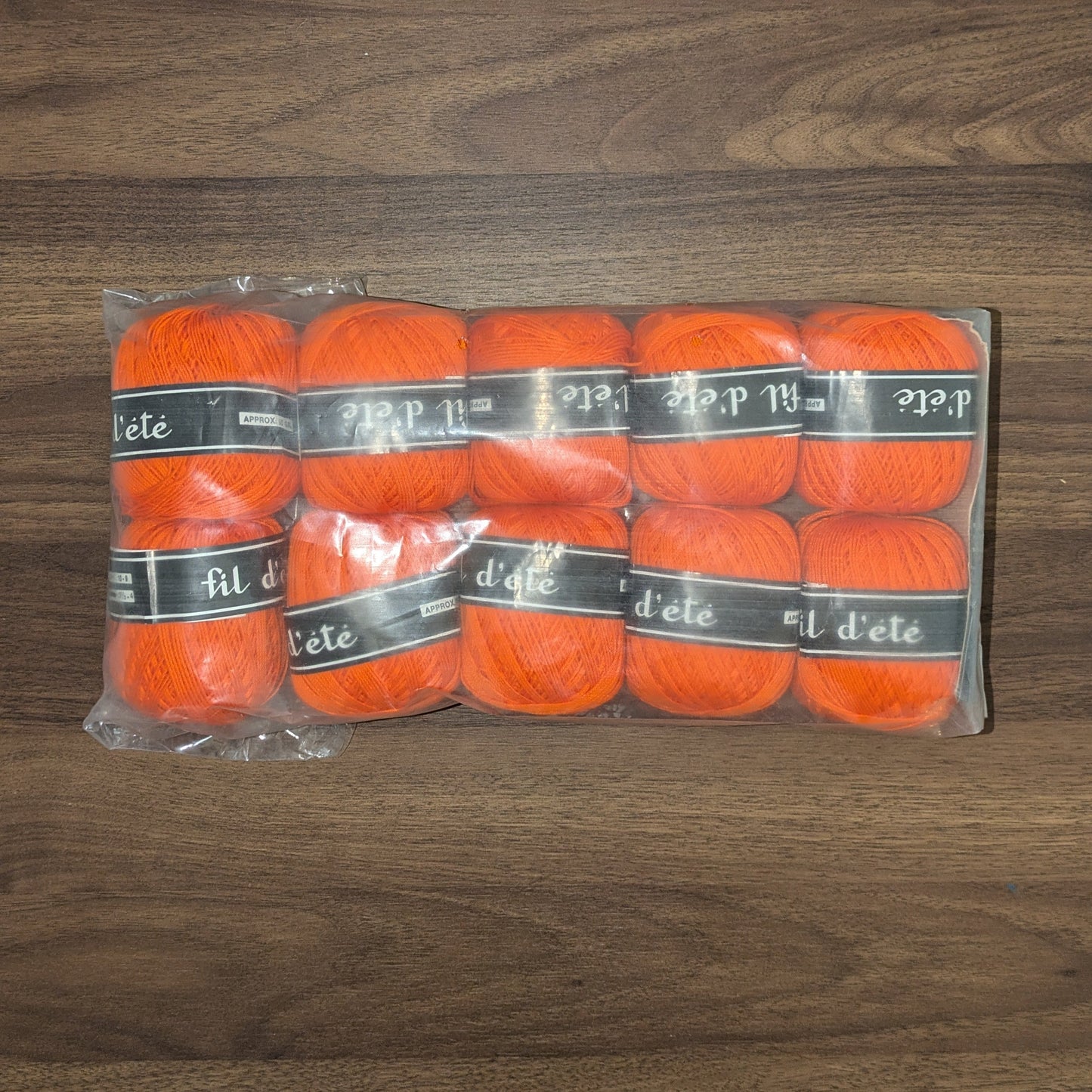 Orange Cotton Yarn (pack of 10)