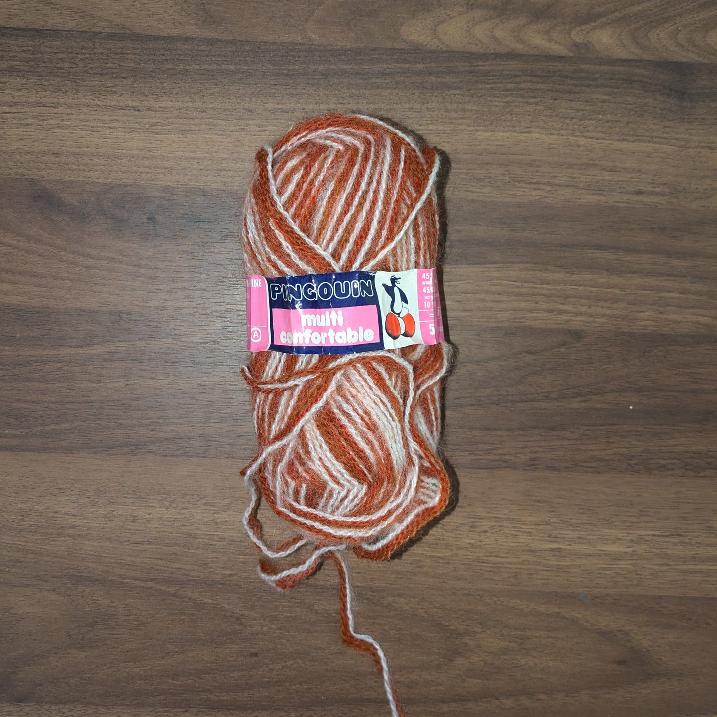 Red, Brown & Orange Pingouin Yarn