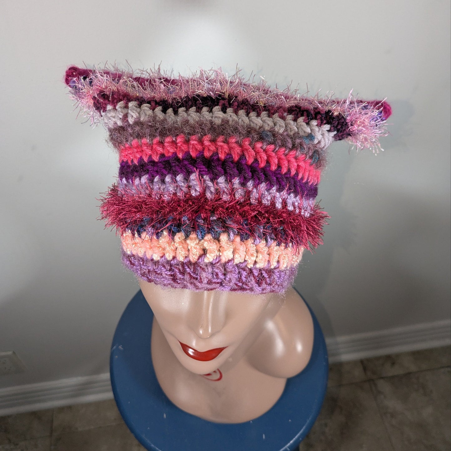 Purple Scrappy Cat Hat