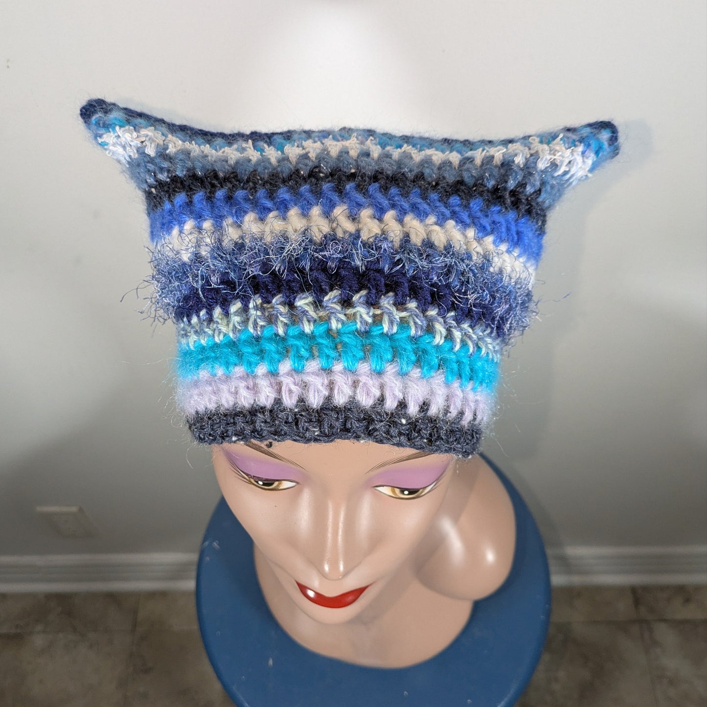 Blue Scrappy Cat Hat
