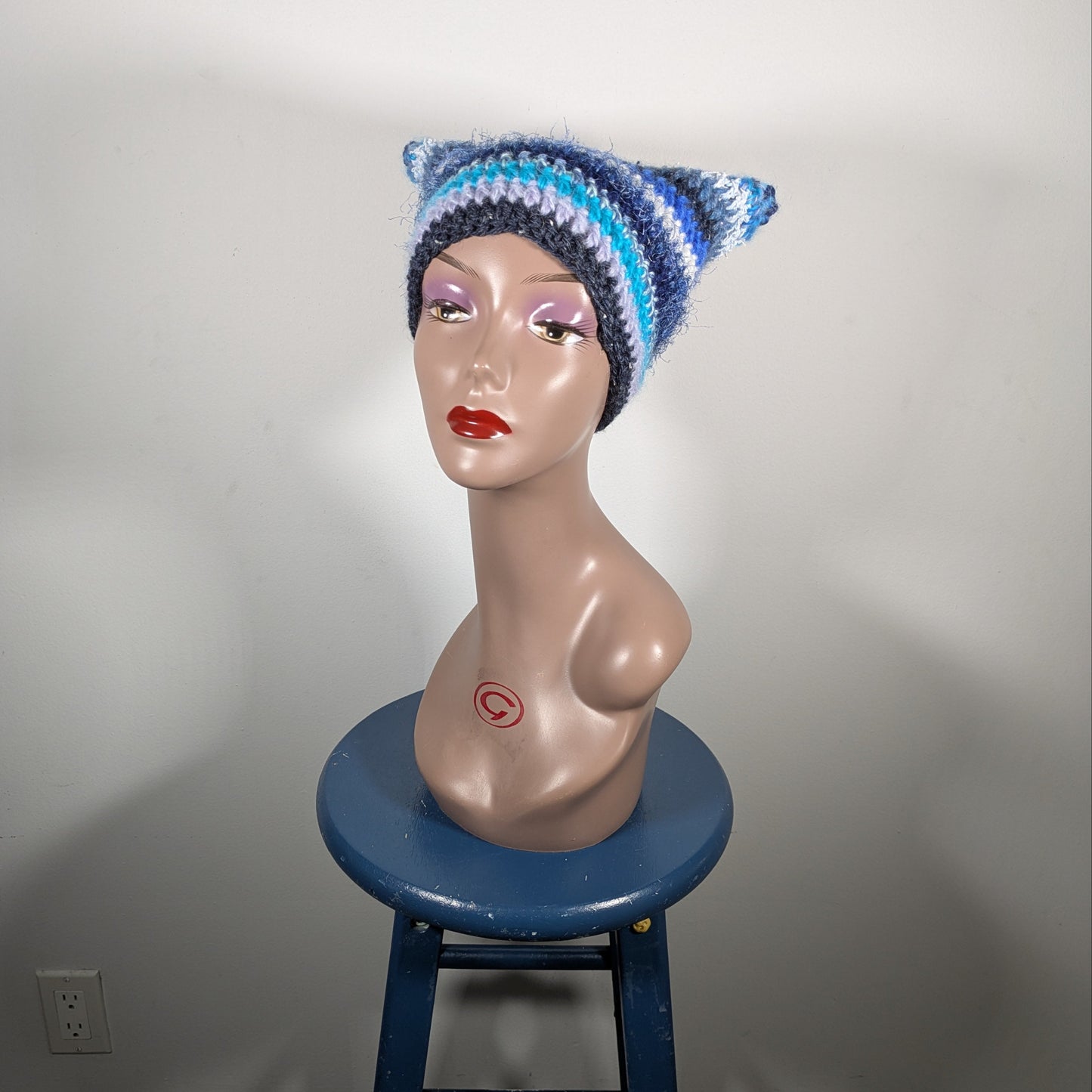 Blue Scrappy Cat Hat