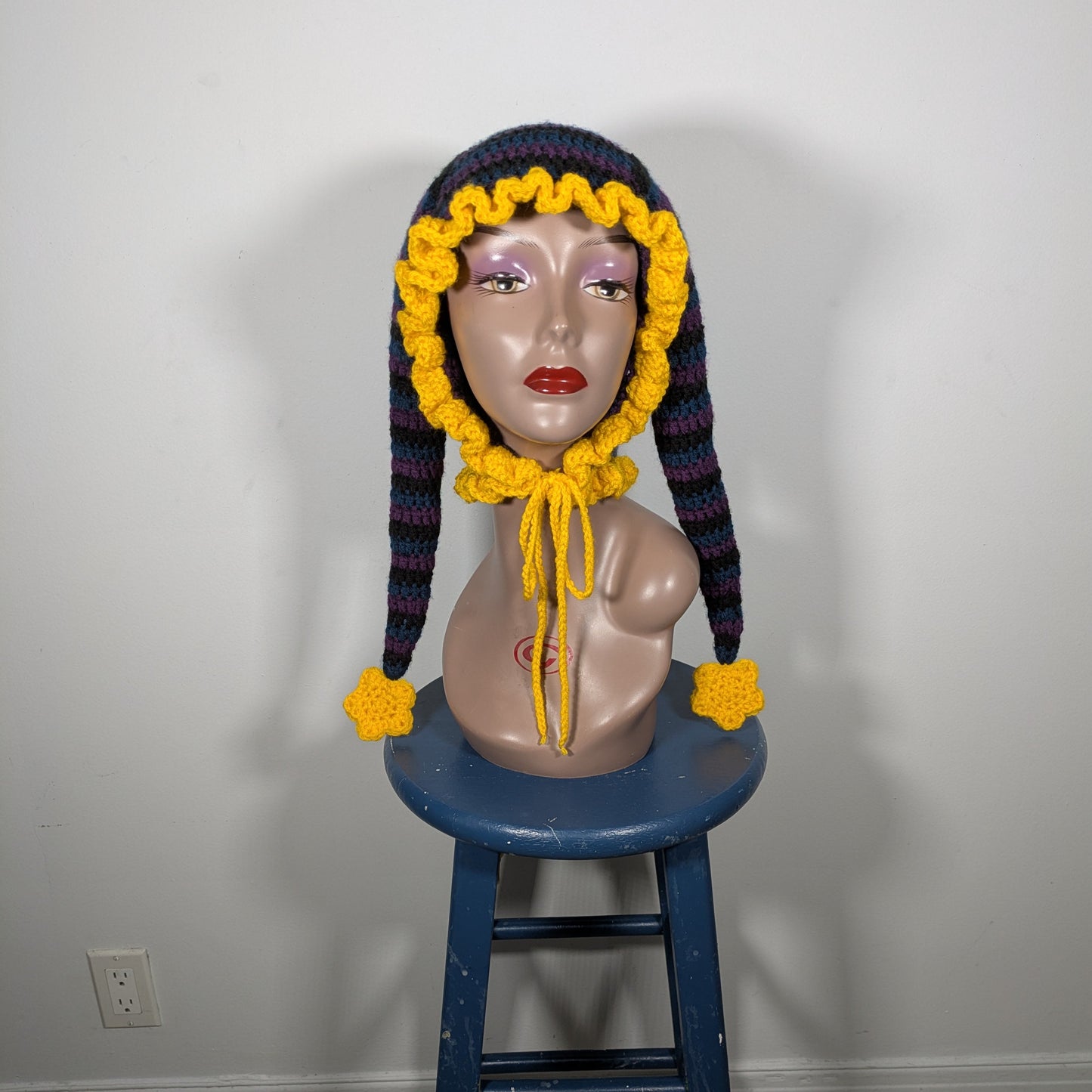 Purple Slouchy Jester Hat