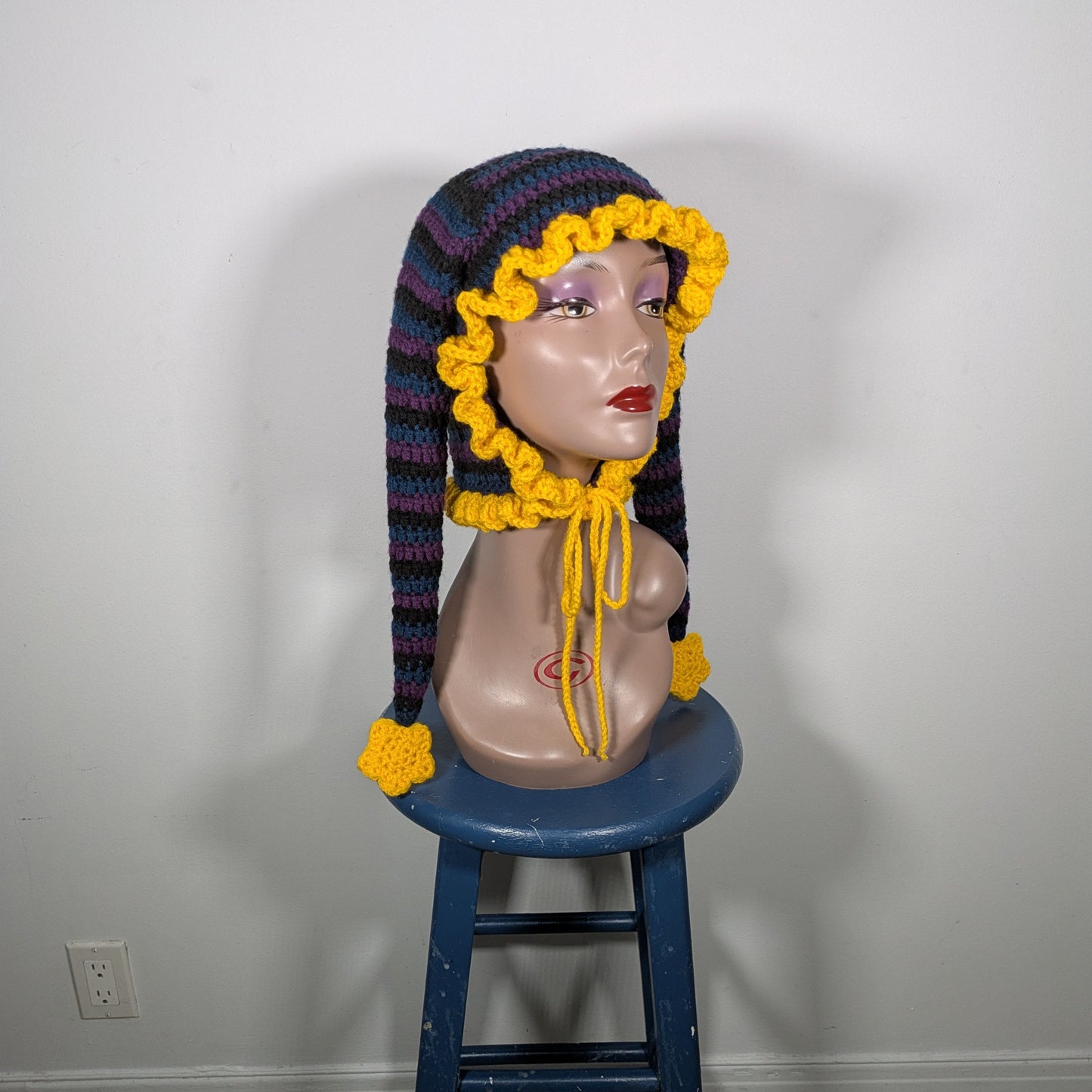 Purple Slouchy Jester Hat