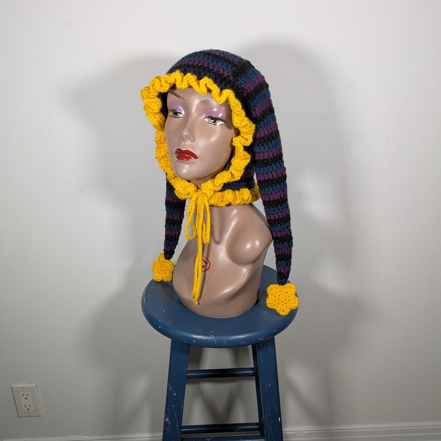 Purple Slouchy Jester Hat