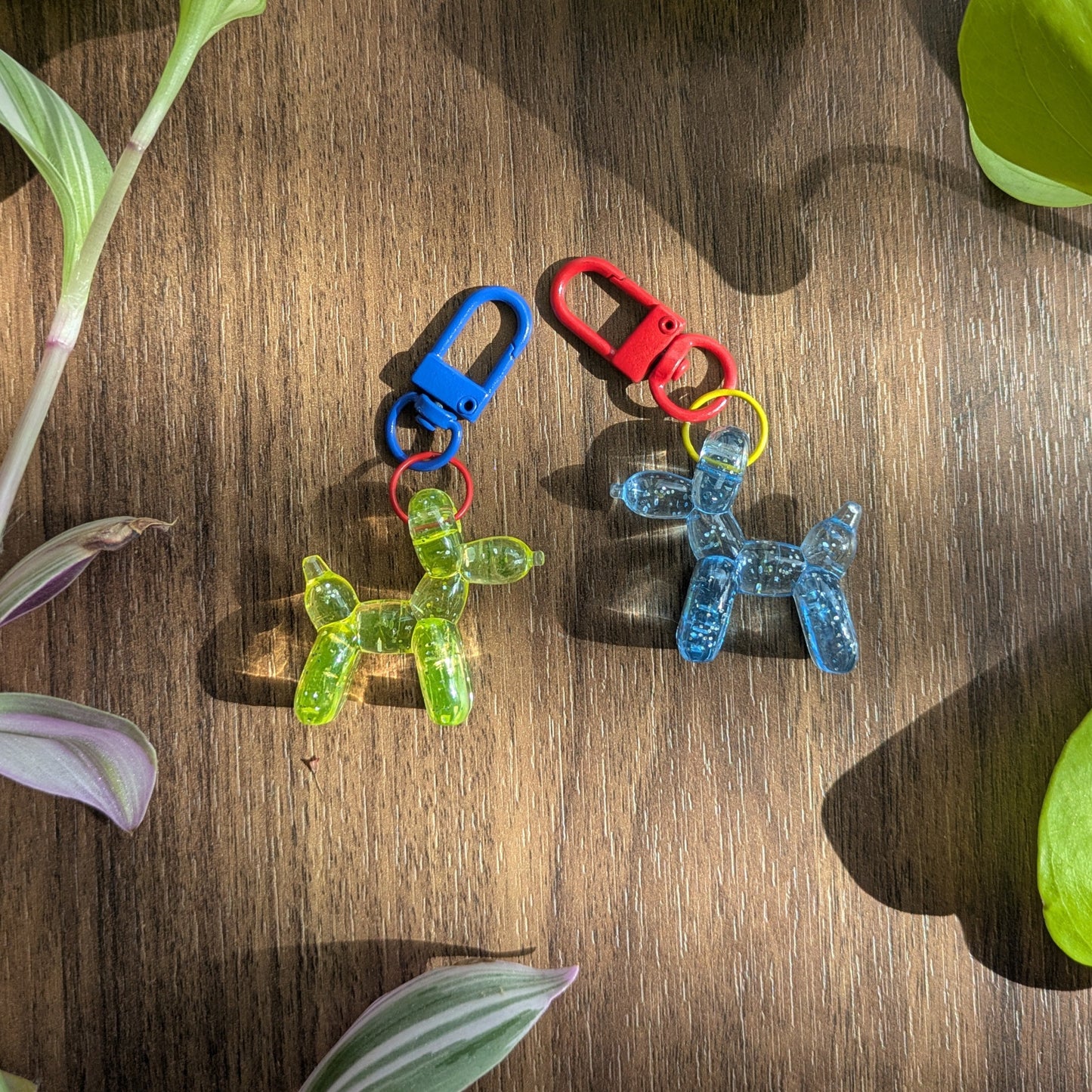 Clown Balloon Dog Keychains