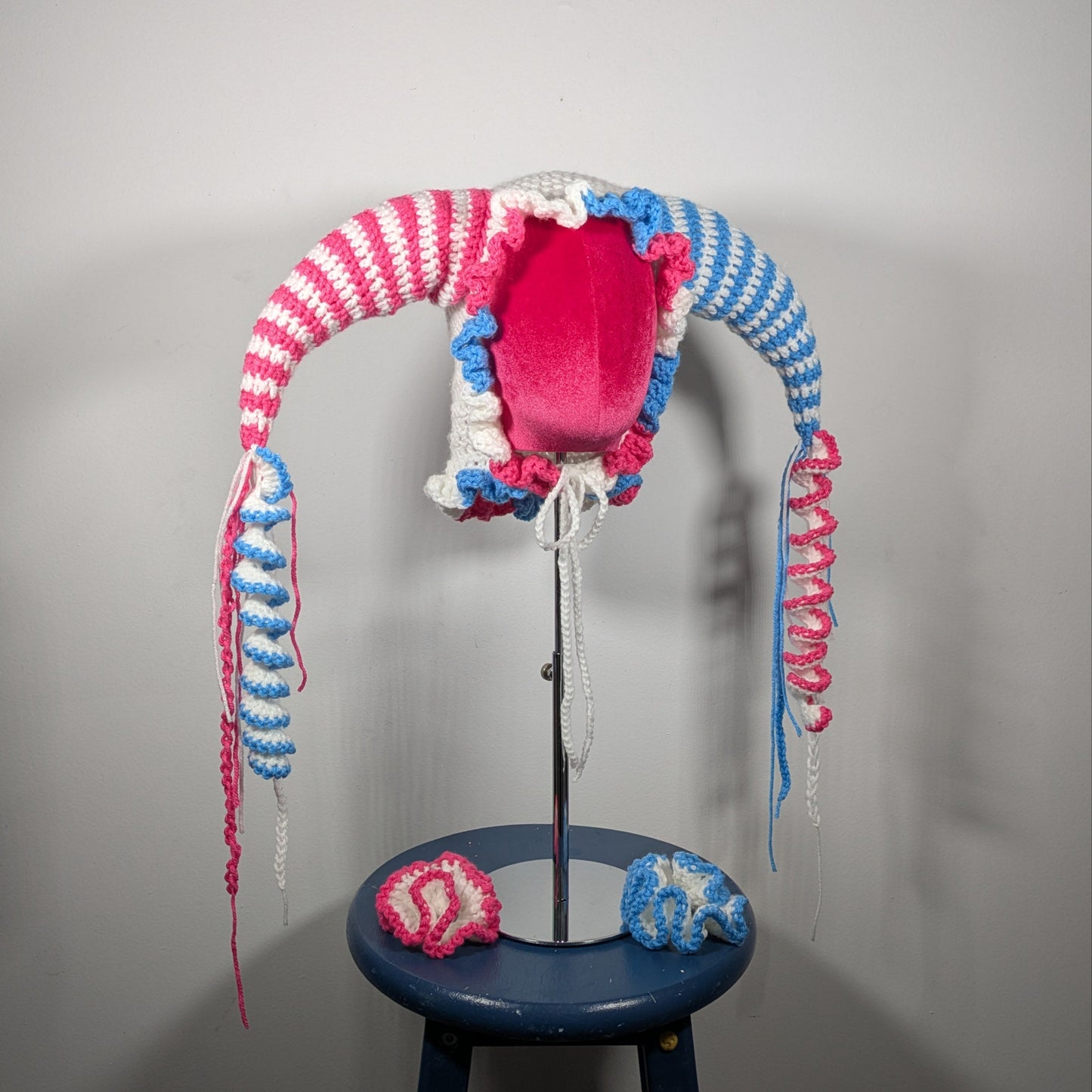Trans Jester Hat + Cuffs