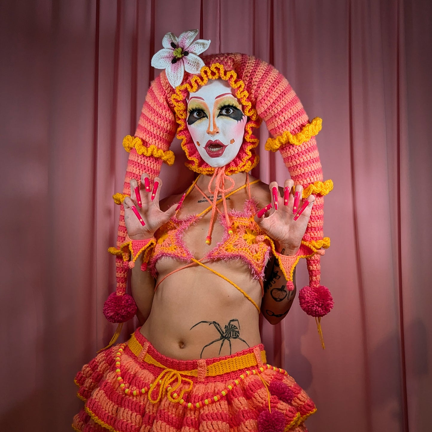 Tropical Jester Hat + Cuffs