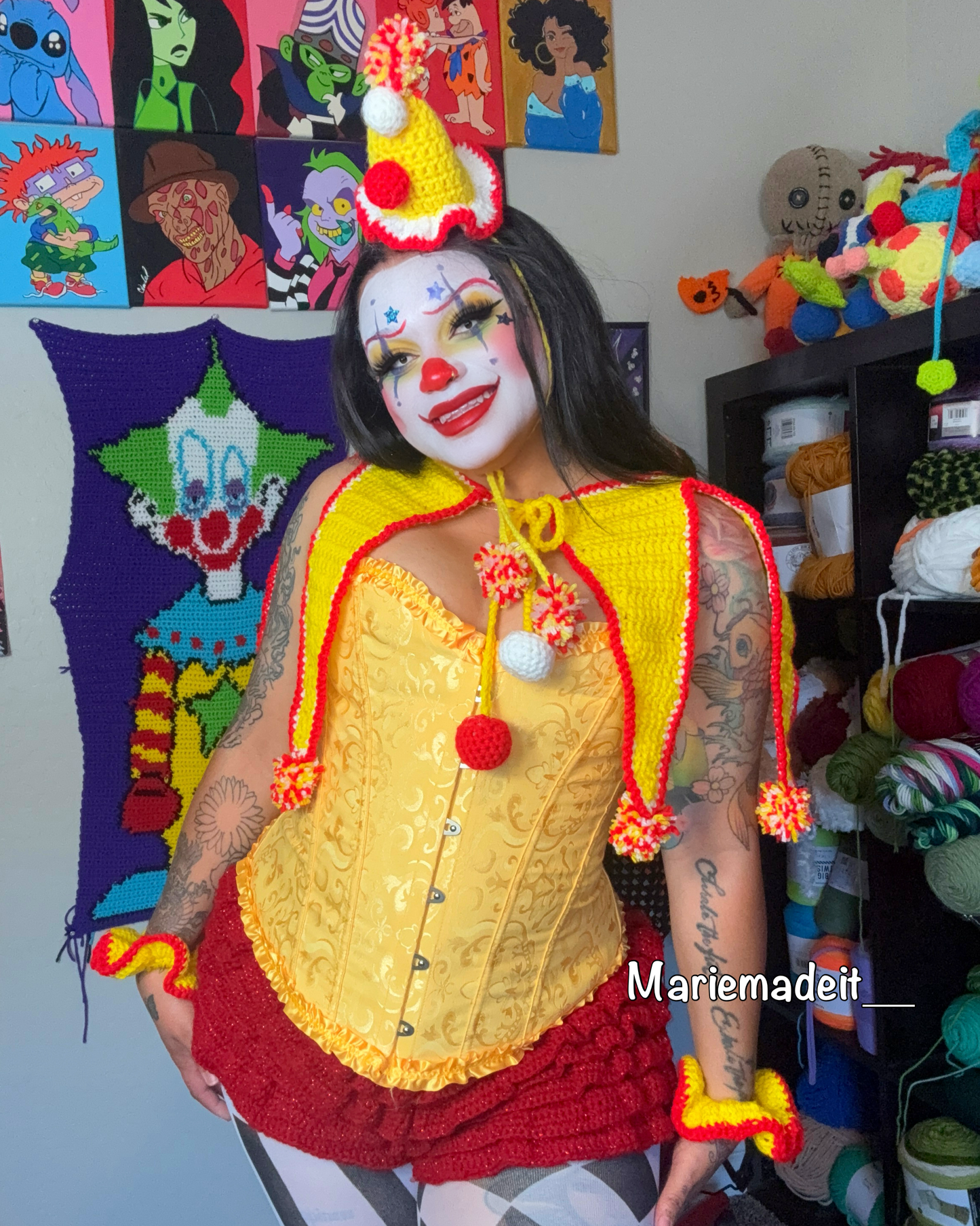 Birthday Clown Hat Pattern - PDF