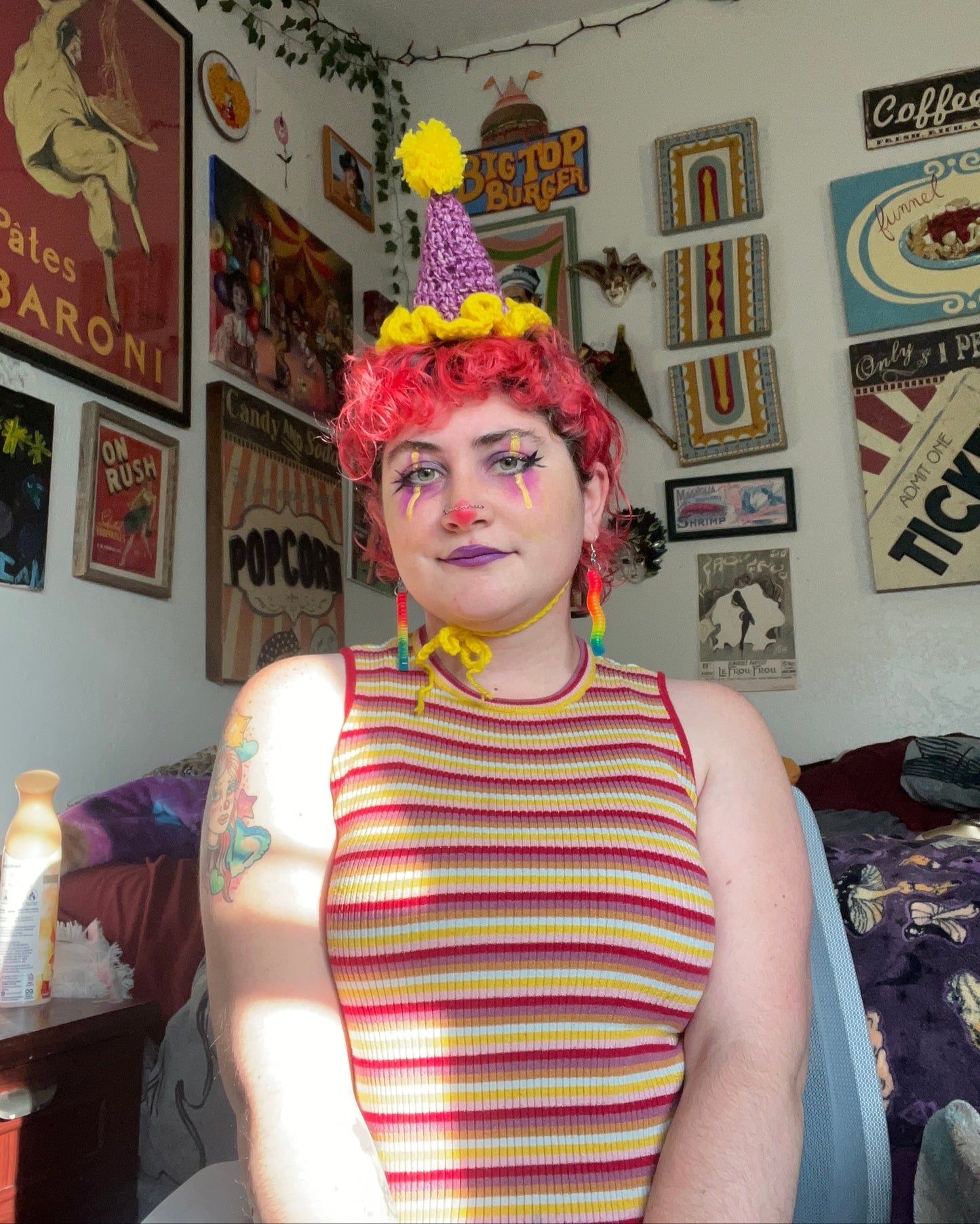 Birthday Clown Hat Pattern - PDF