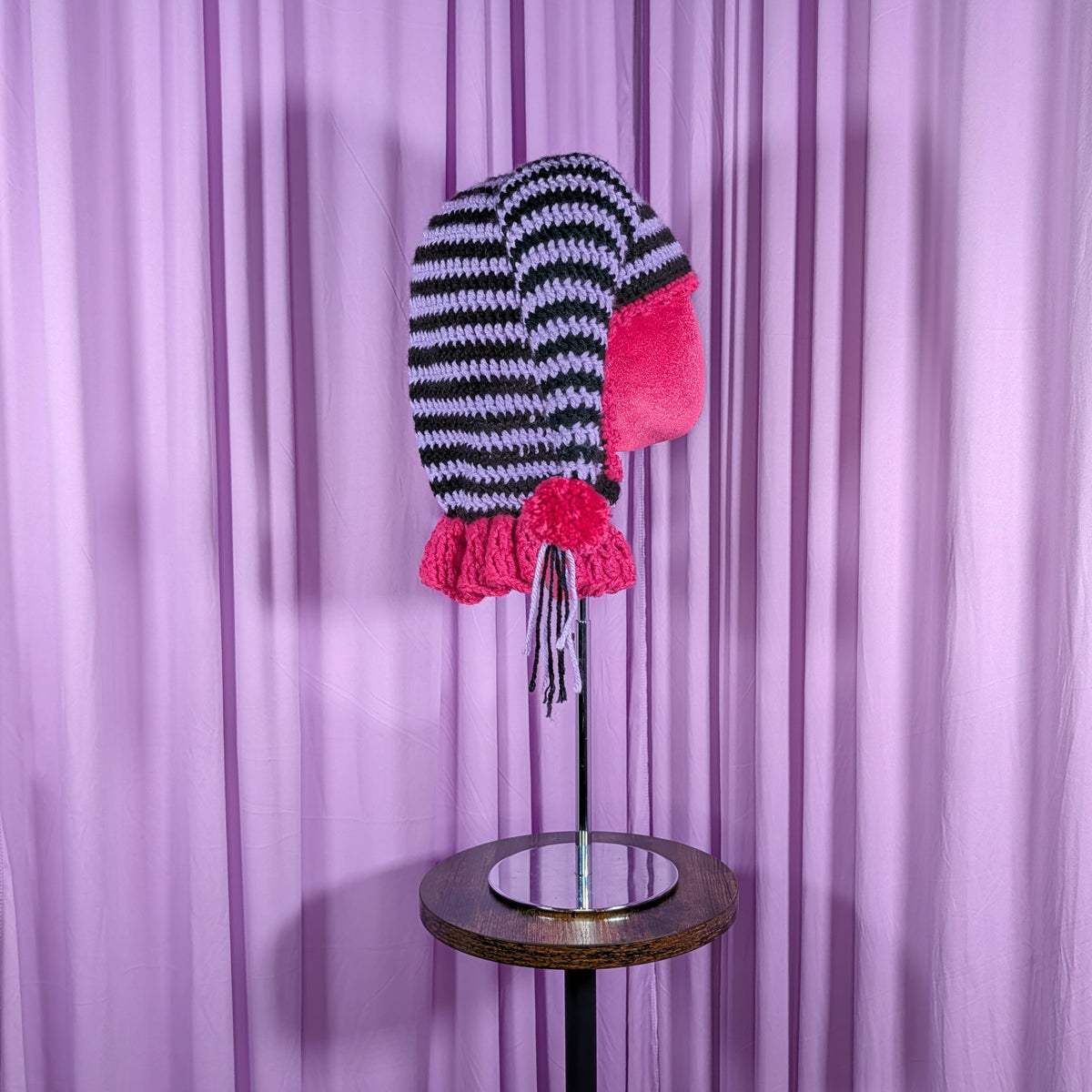 Black & Purple Jester Balaclava