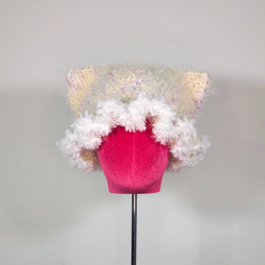 Cloud Ruffled Cat Hat