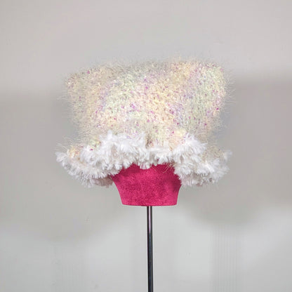 Cloud Ruffled Cat Hat