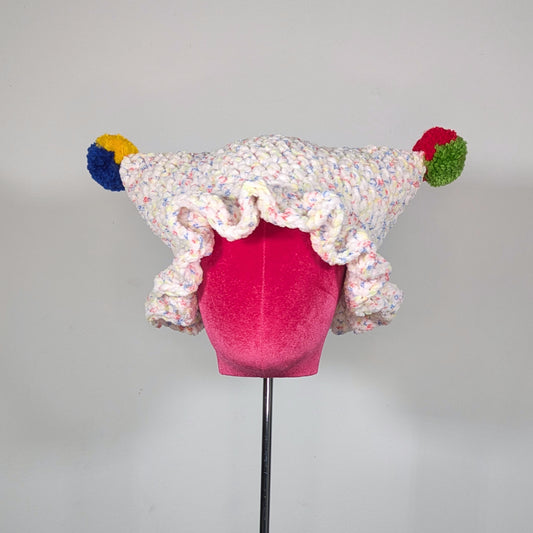Clowny Ruffled Cat Hat
