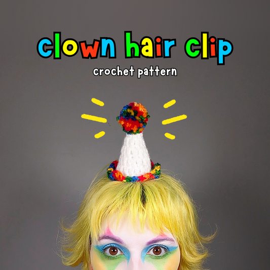 Clown Hairclip Pattern - PDF