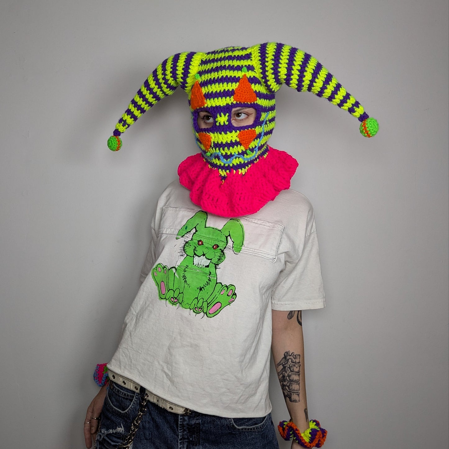 Neon Jester Balaclava