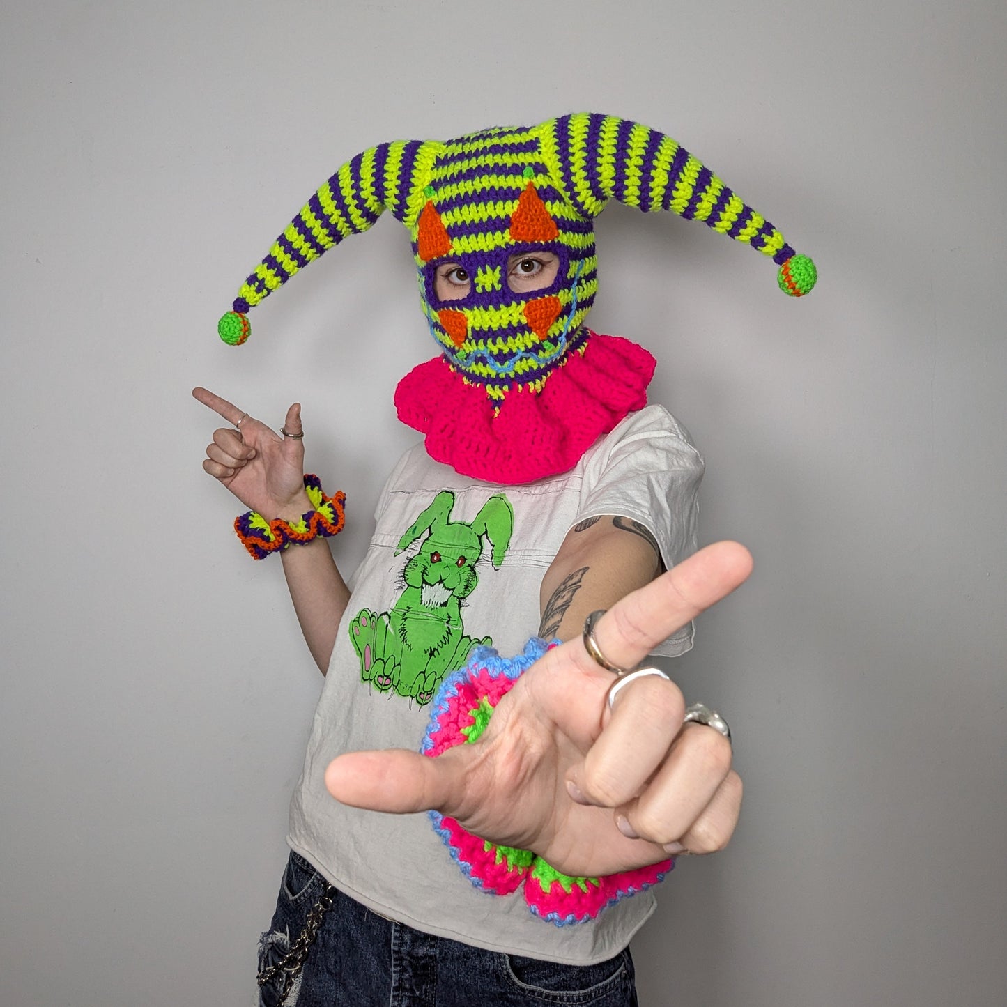 Neon Jester Balaclava