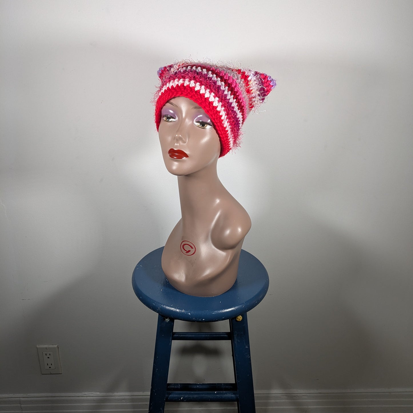 Pink Scrappy Cat Hat