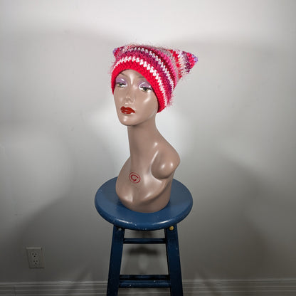 Pink Scrappy Cat Hat