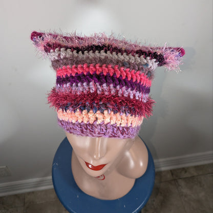 Purple Scrappy Cat Hat