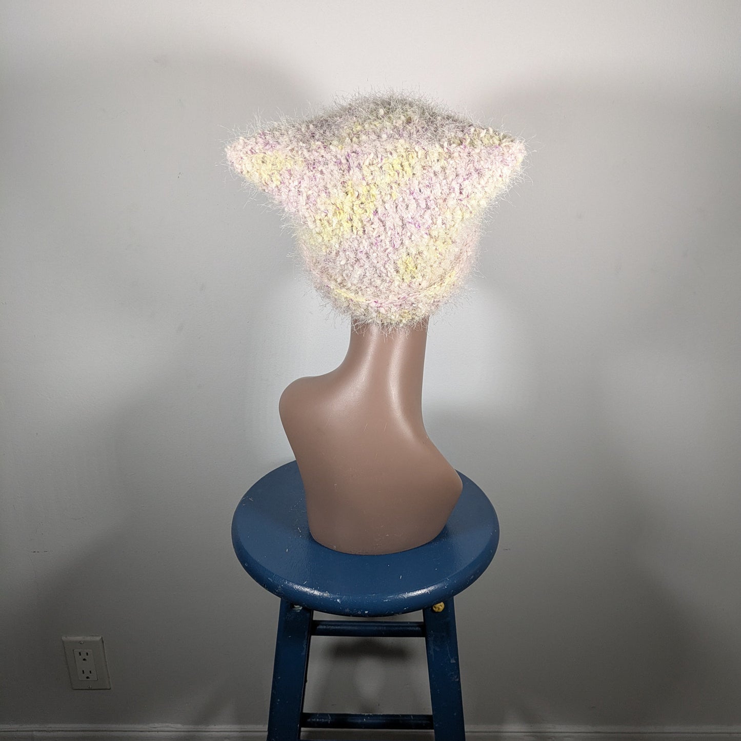 Yellow Fuzzy Cat Hat