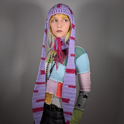 Purple Bunny Balaclava