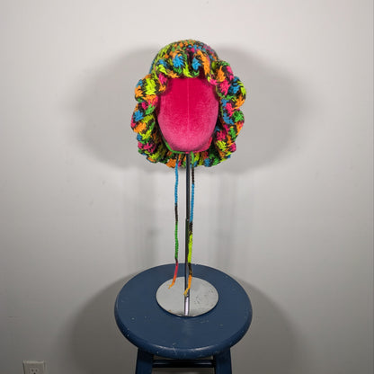 Neon Ruffle Hat