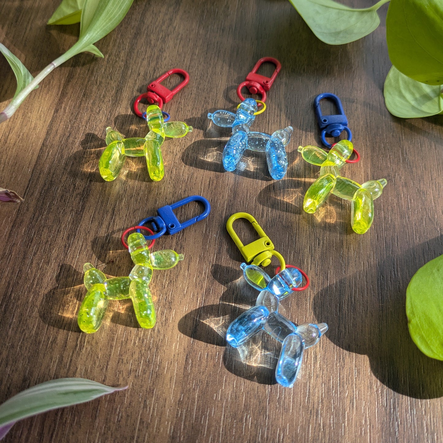 Clown Balloon Dog Keychains