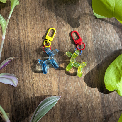 Clown Balloon Dog Keychains
