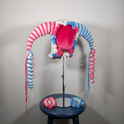 Trans Jester Hat + Cuffs