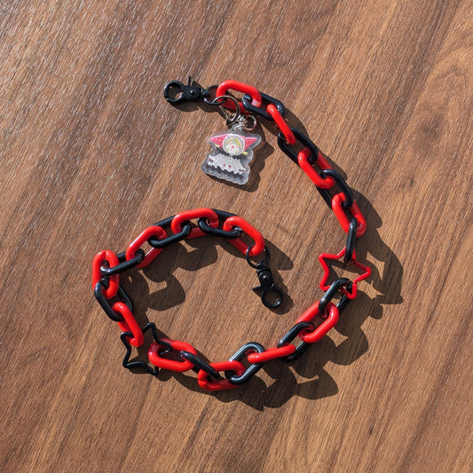 Black & Red Clown Belt Chain