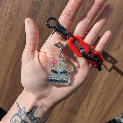 Black & Red Clown Belt Chain