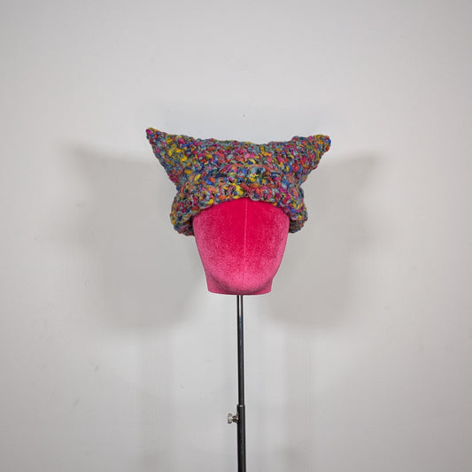 Blue Bubblegum Cat Hat