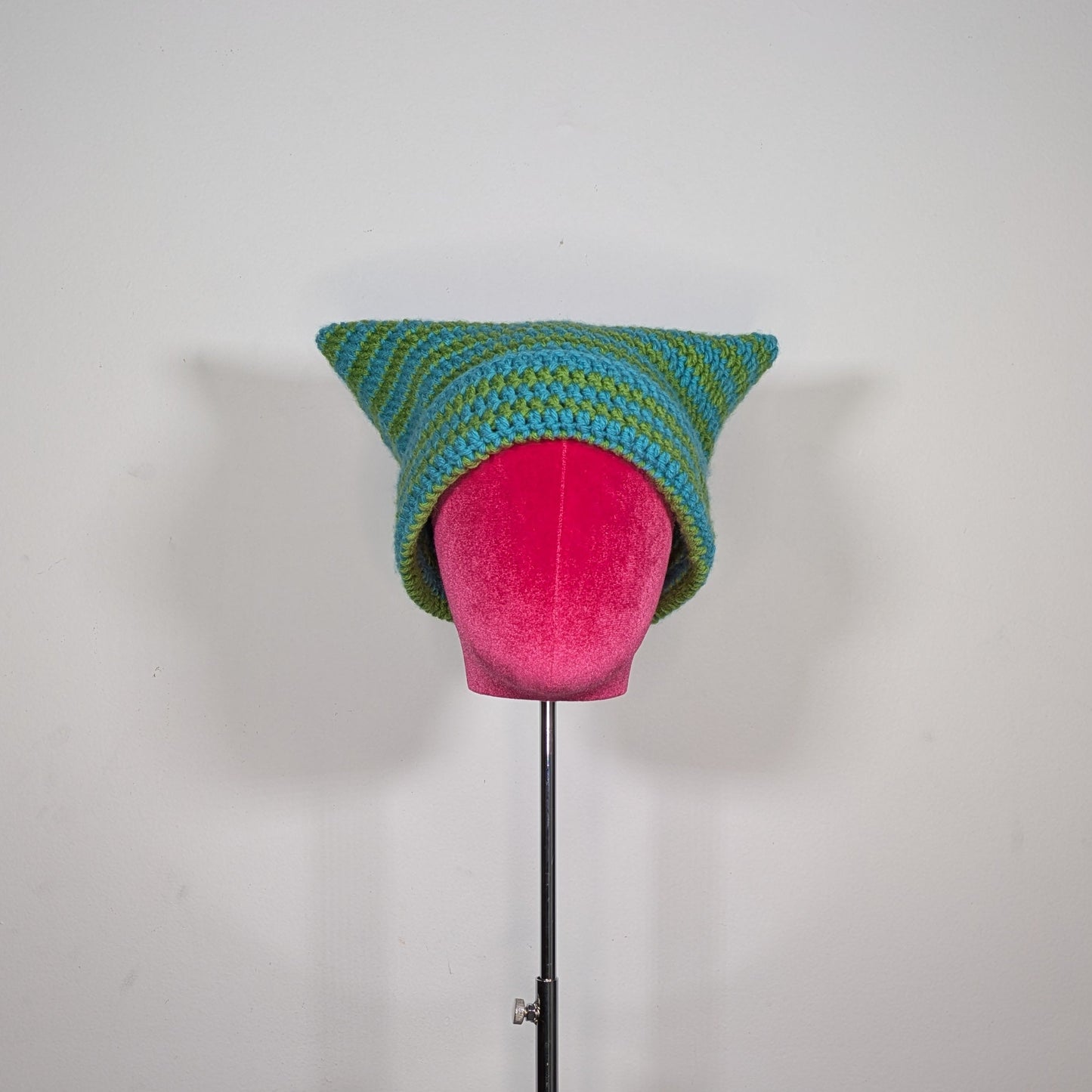 Blue & Green Cat Hat