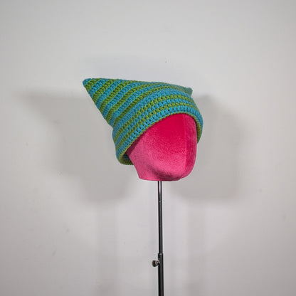 Blue & Green Cat Hat
