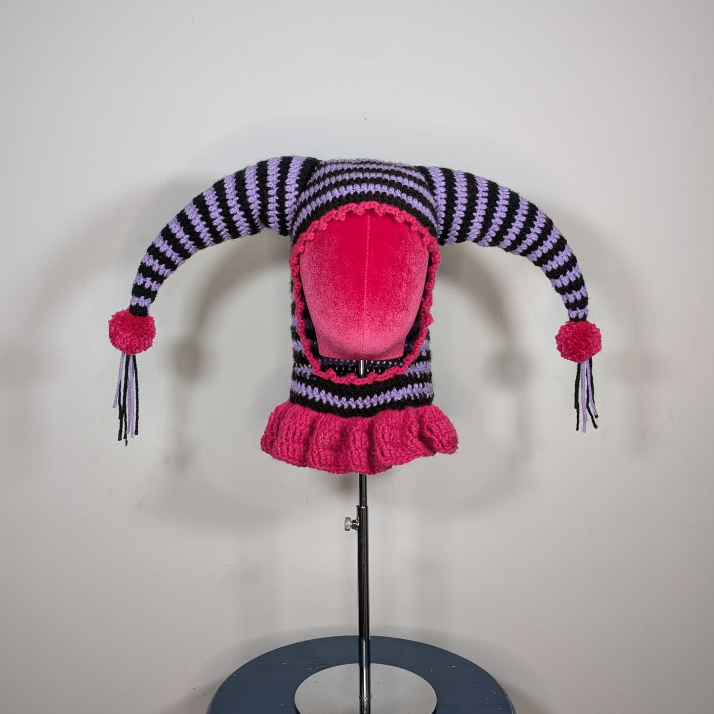 Black & Purple Jester Balaclava