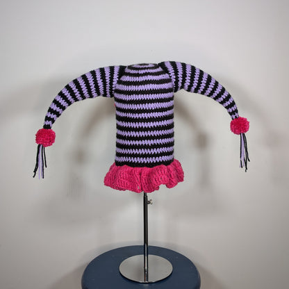 Black & Purple Jester Balaclava