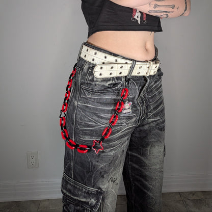 Black & Red Clown Belt Chain