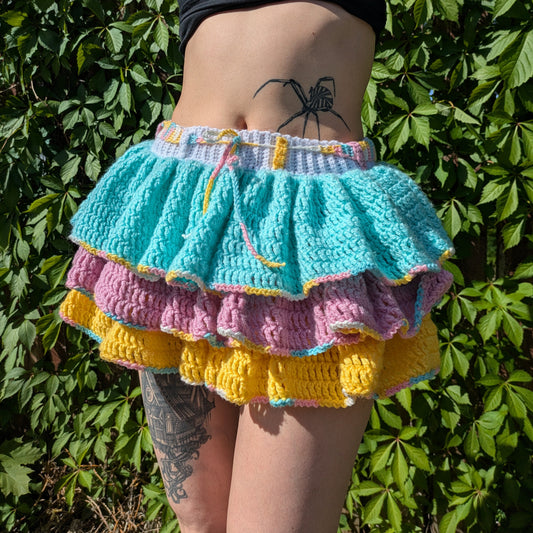 Pastel Ruffled Skirt