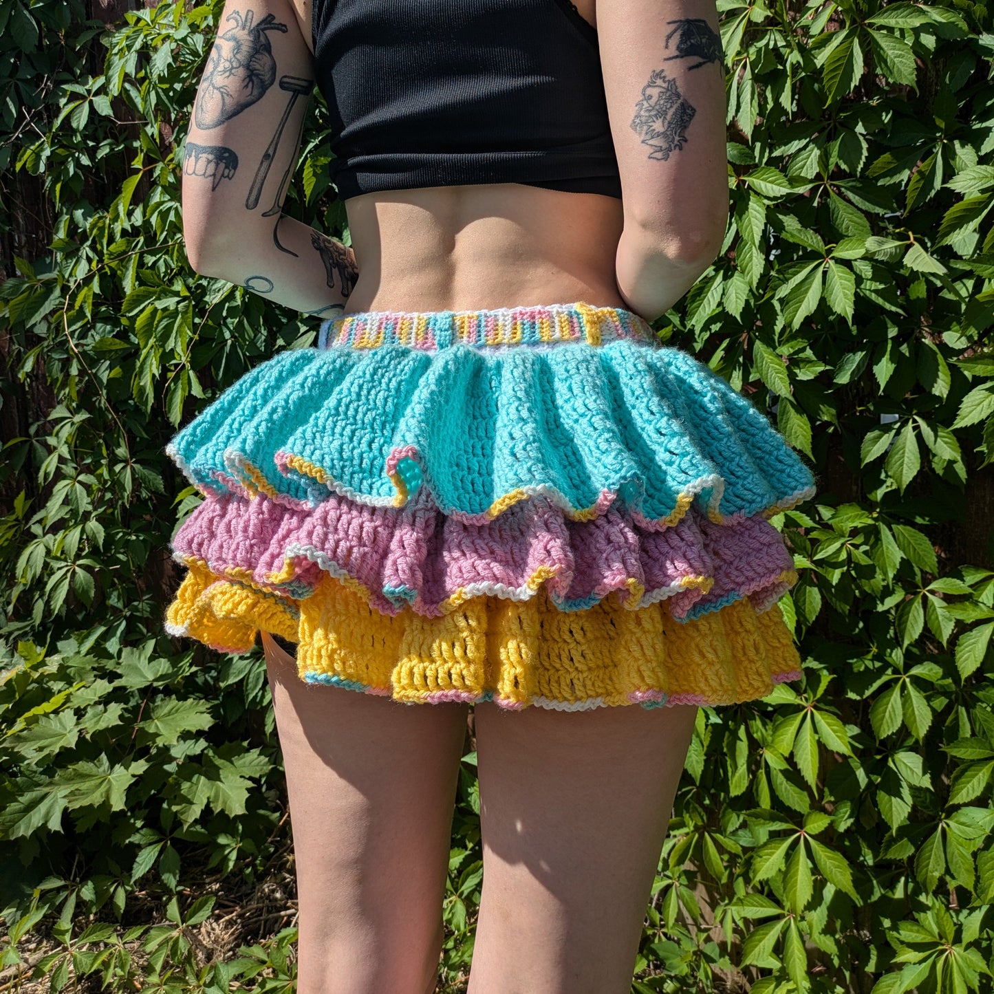 Pastel Ruffled Skirt