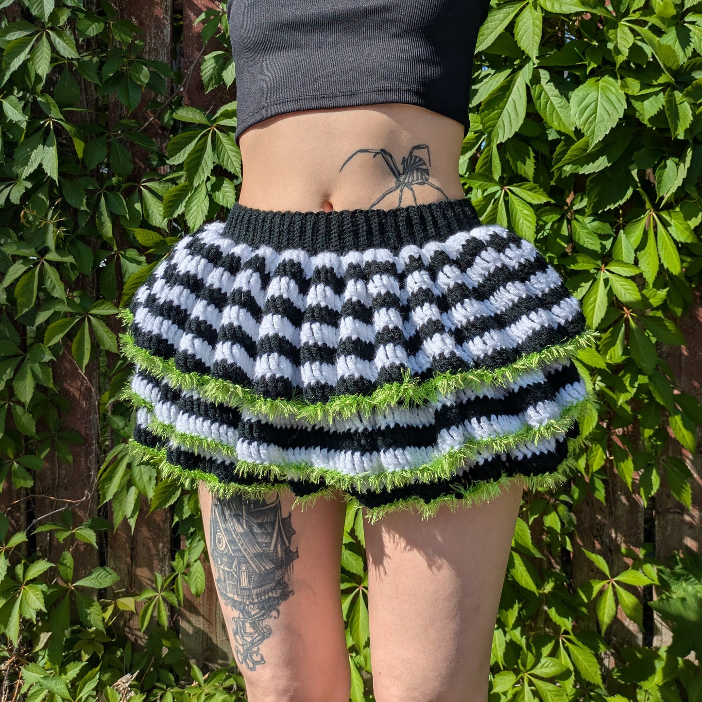 Beetlejuice Ruffled Skirt