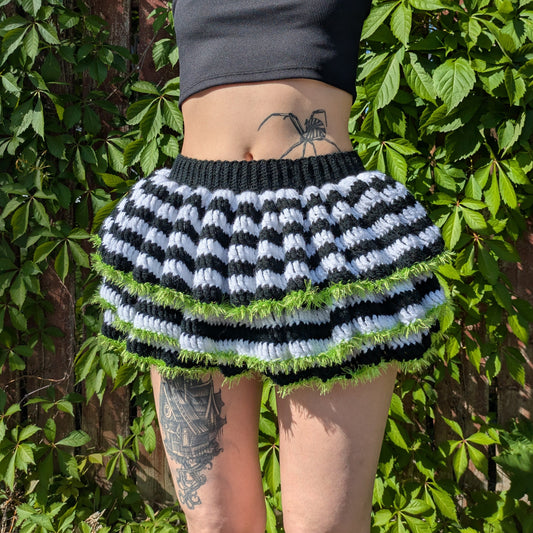 Beetlejuice Ruffled Skirt
