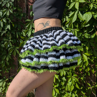Beetlejuice Ruffled Skirt