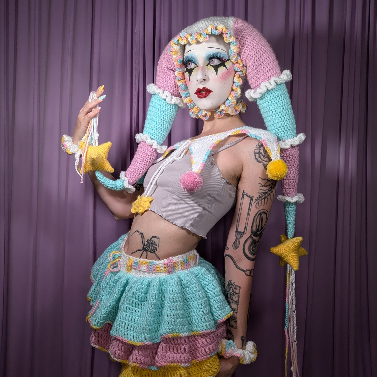 Pastel Jester Hat