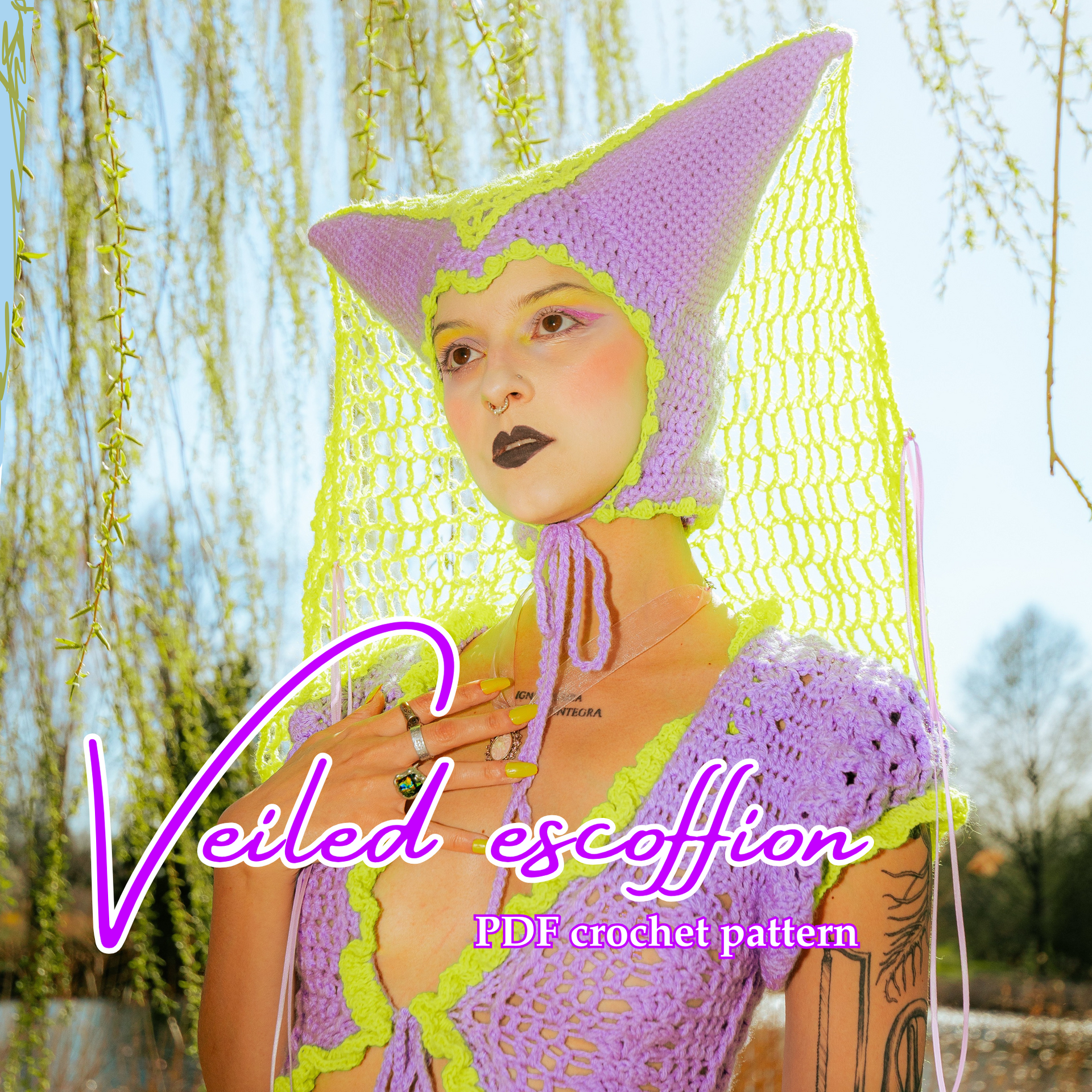 Veiled Escoffion Pattern - PDF – Vandal Yarnz