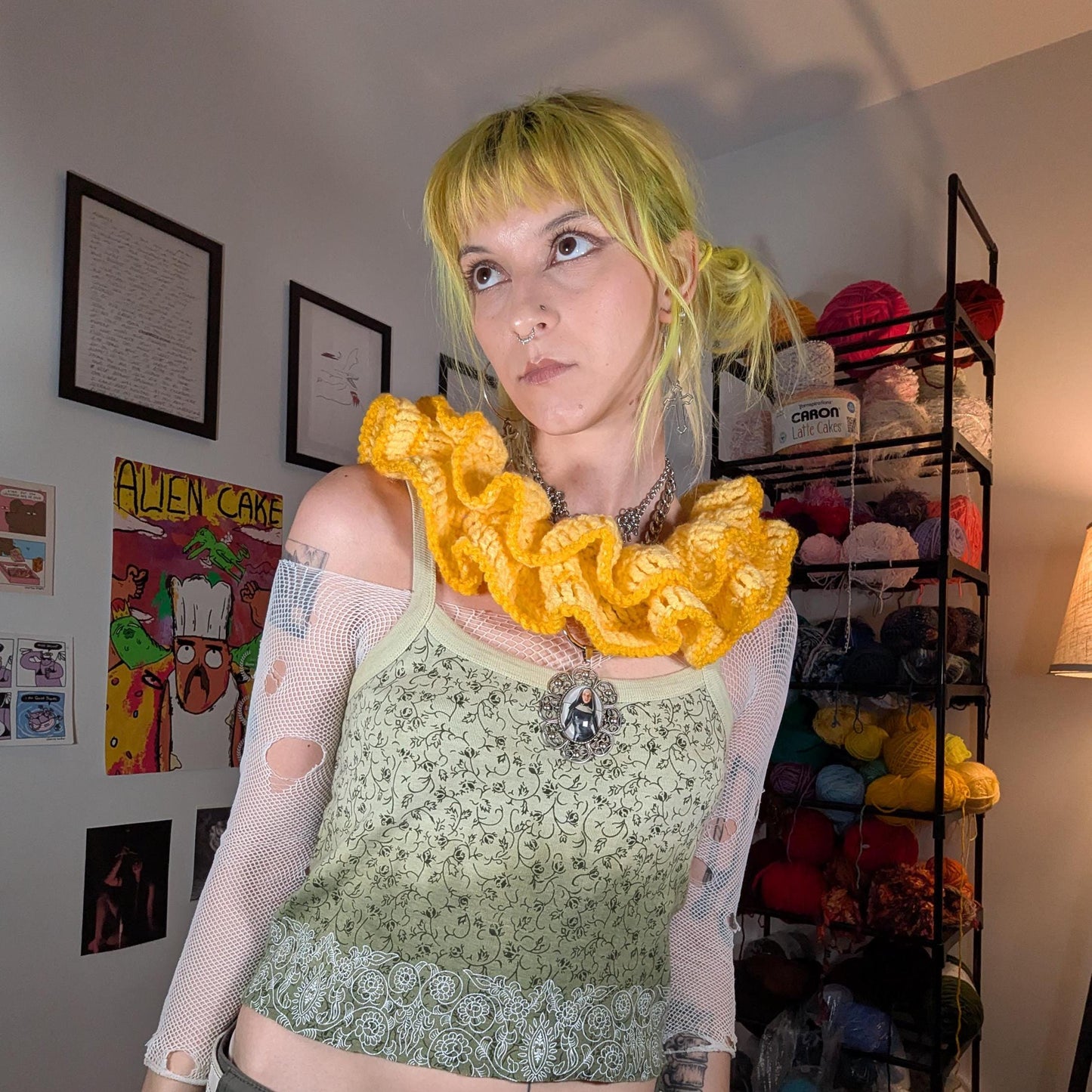 Yellow Clown Collar - Spikey KKFOS Cosplay