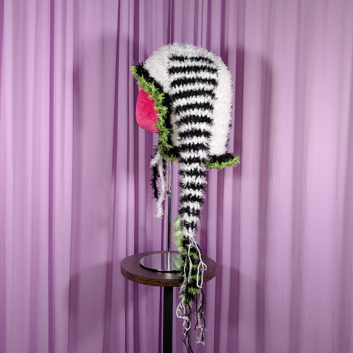 Beetlejuice Fuzzy Jester Hat