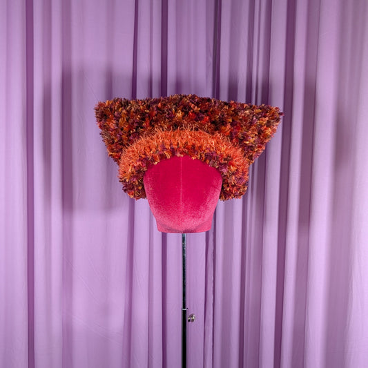 Amber Fuzzy Cat Hat