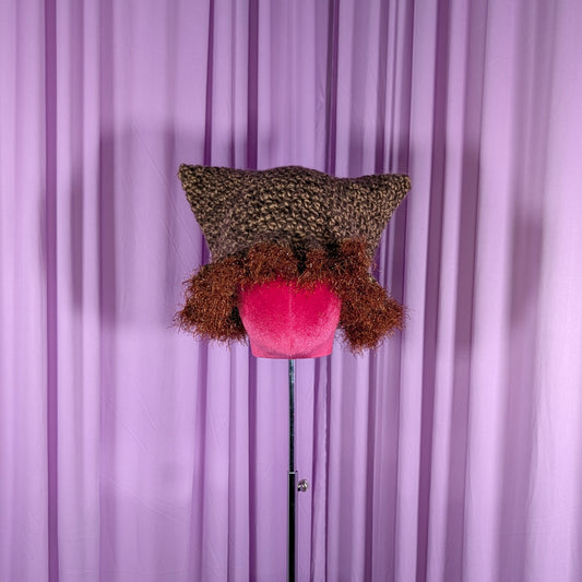 Bubblegum Ruffled Cat Hat